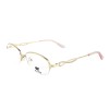 Occhiali da Vista Ovali Mezza Montatura Viola da Donna - FE-M219 | Foureyes Collection