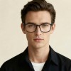 Occhiali da Vista Rettangolari Nero Blu da Uomo - FE-T601 | Foureyes Collection