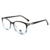 Occhiali da Vista Quadrati Arrotondati Neri da Uomo - FE-T602 | Foureyes Collection