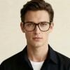 Occhiali da Vista Rettangolari Neri da Uomo - FE-T603 | Foureyes Collection