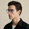 Occhiali da Vista Quadrati Arrotondati Neri da Uomo - FE-T604 | Foureyes Collection