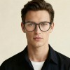 Occhiali da Vista Quadrati Arrotondati Neri da Uomo - FE-T604 | Foureyes Collection