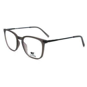 Occhiali da Vista Quadrati Arrotondati Neri da Uomo - FE-T604 | Foureyes Collection