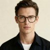 Occhiali da Vista Quadrati Arrotondati Neri da Uomo - FE-T604 | Foureyes Collection