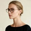 Occhiali da Vista Quadrati Arrotondati Tartarugati da Donna - FE-T604 | Foureyes Collection