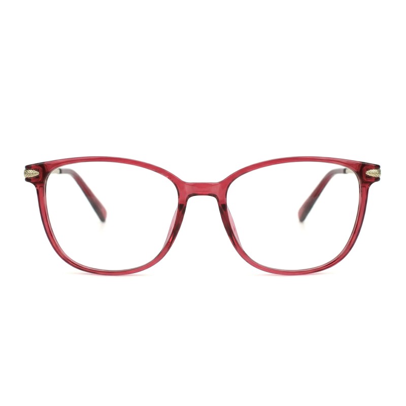 Occhiali da Vista Quadrati Arrotondati Rosa da Donna - FE-T605 | Foureyes Collection