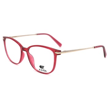 Occhiali da Vista Quadrati Arrotondati Rosa da Donna - FE-T605 | Foureyes Collection