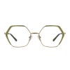 Occhiali da Vista Poligonali Gialli da Donna - FE-X801 | Foureyes Collection