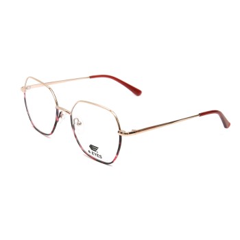 Occhiali da Vista Poligonali Rossi da Donna - FE-X802 | Foureyes Collection