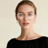 Occhiali da Vista Tondi Rosa da Donna - FE-X803 | Foureyes Collection