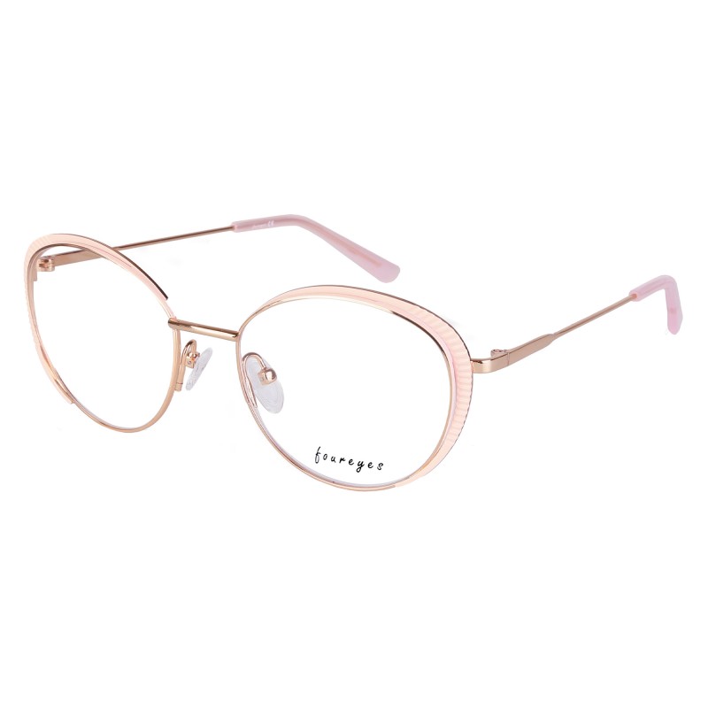 Occhiali da Vista Tondi Rosa da Donna - FE-X803 | Foureyes Collection